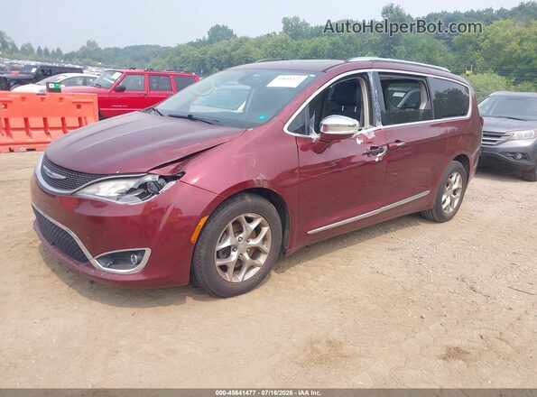 2C4RC1GG1JR269073 2018 CHRYSLER PACIFICA Red Առջևի ձախ երեք քառորդ տեսարան