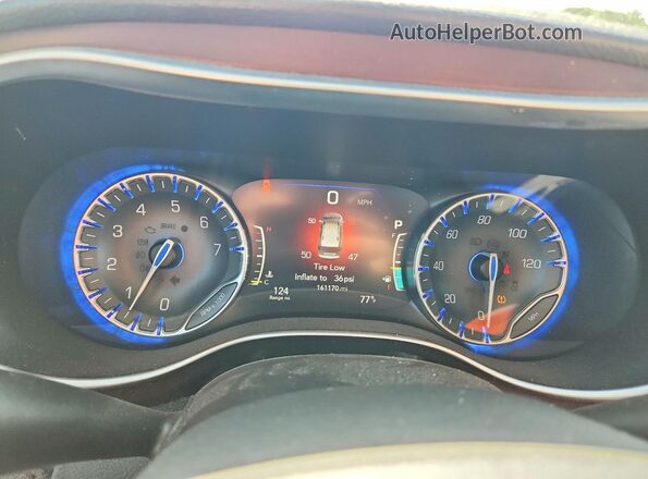 2C4RC1GG2HR720750 2017 CHRYSLER PACIFICA Синий Вид щитка приборов
