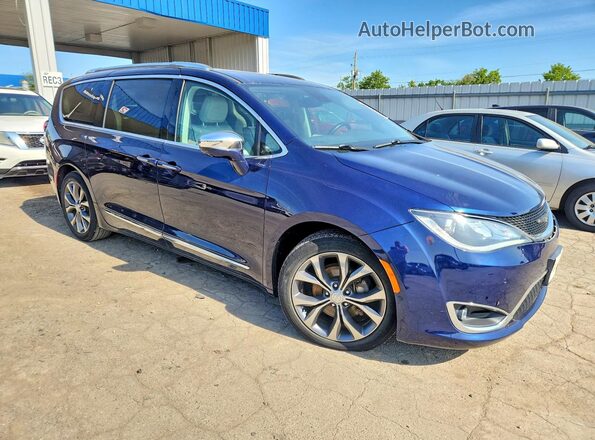 2C4RC1GG2HR720750 2017 CHRYSLER PACIFICA Синий Передняя правая четверть
