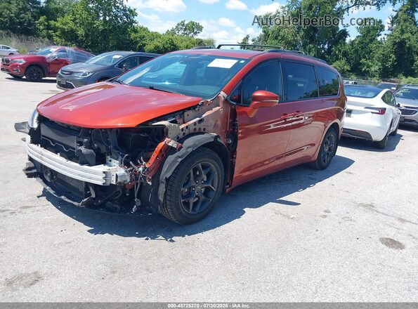 2C4RC1GG2JR171637 2018 CHRYSLER PACIFICA Orange წინა მარცხენა ხედი სამი მეოთხედიდან