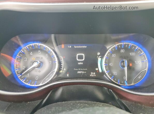 2C4RC1GG3HR528723 2017 CHRYSLER PACIFICA Серебряный Вид щитка приборов