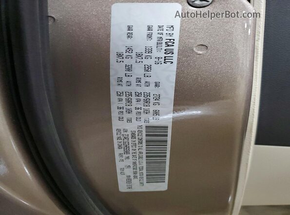 2C4RC1GG3HR565089 2017 CHRYSLER PACIFICA Gold 360 interior view