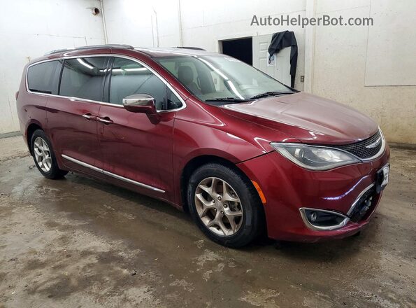 2C4RC1GG3JR143183 2018 CHRYSLER PACIFICA Бордовый Передняя правая четверть