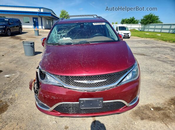 2C4RC1GG3JR321741 2018 CHRYSLER PACIFICA Maroon Դիմացի տեսք