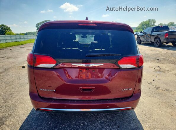 2C4RC1GG3JR321741 2018 CHRYSLER PACIFICA Maroon Հետևի տեսք