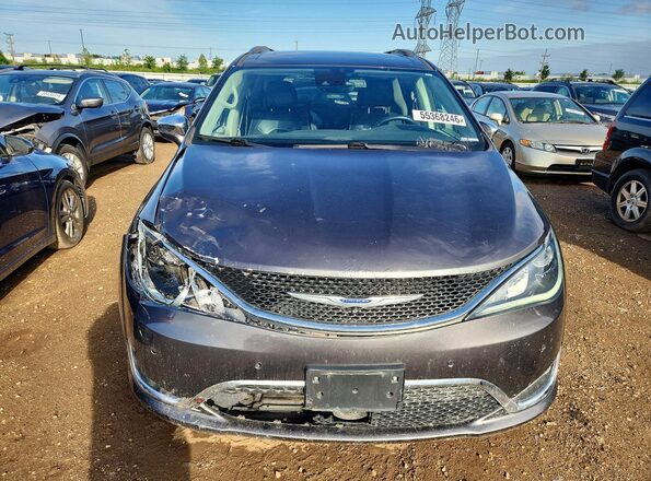 2C4RC1GG3JR322338 2018 CHRYSLER PACIFICA Gray Դիմացի տեսք