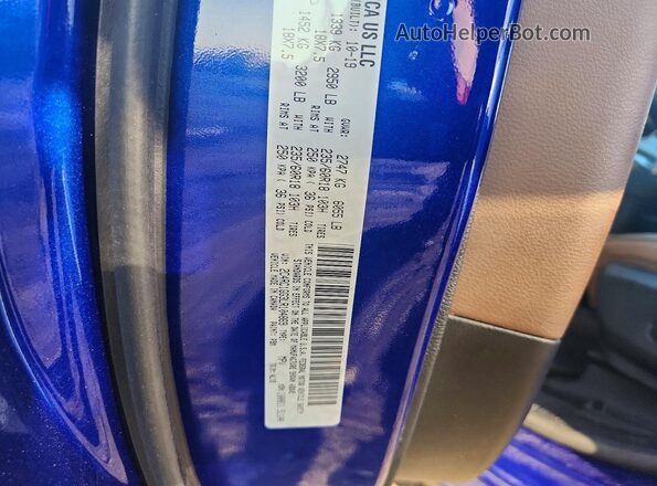 2C4RC1GG3LR104869 2020 CHRYSLER PACIFICA Blue Вид наклейки з VIN-кодом