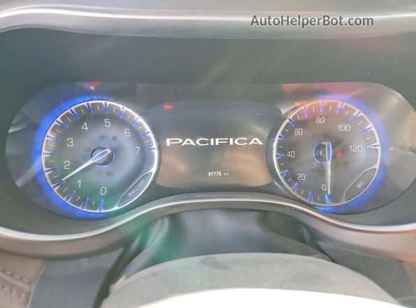 2C4RC1GG3LR229936 2020 CHRYSLER PACIFICA Синий Вид щитка приборов