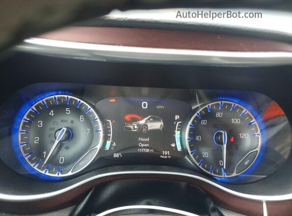 2C4RC1GG4HR545272 2017 CHRYSLER PACIFICA Black Vista del cuadro de instrumentos