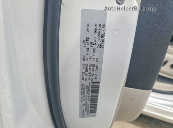 2C4RC1GG4HR751871 2017 CHRYSLER PACIFICA White VIN sticker view
