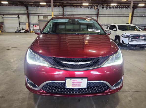 2C4RC1GG4JR186706 2018 CHRYSLER PACIFICA Red Widok z przodu