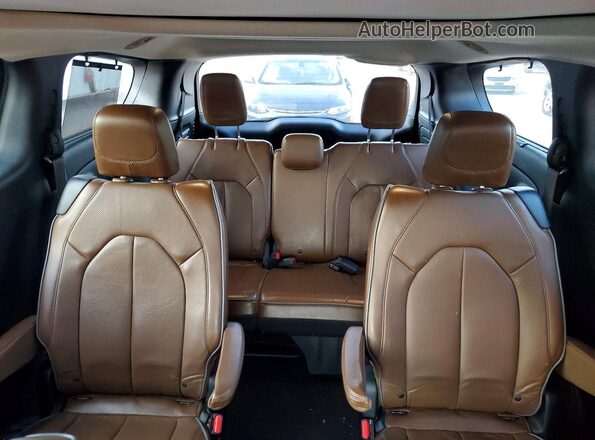 2C4RC1GG7HR665132 2017 CHRYSLER PACIFICA Black Rear seats view