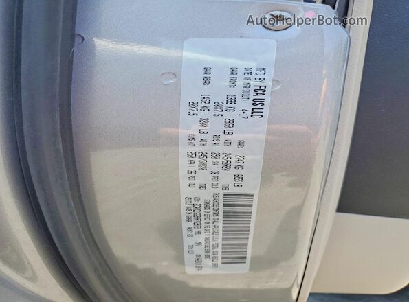 2C4RC1GG8HR762873 2017 CHRYSLER PACIFICA Silver VIN sticker view