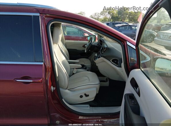2C4RC1GG9HR509545 2017 CHRYSLER PACIFICA Maroon წინა სალონის ხედი