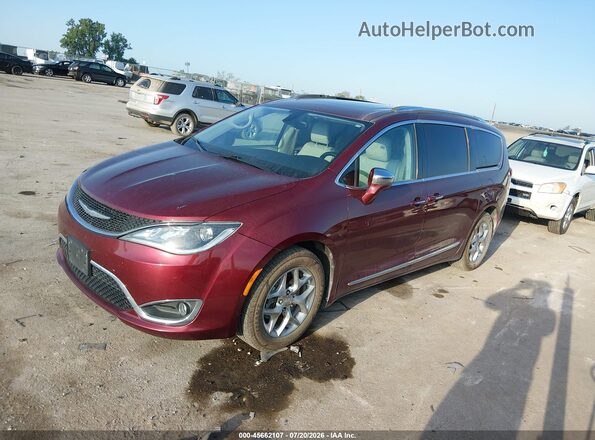 2C4RC1GG9HR509545 2017 CHRYSLER PACIFICA Maroon წინა მარცხენა ხედი სამი მეოთხედიდან