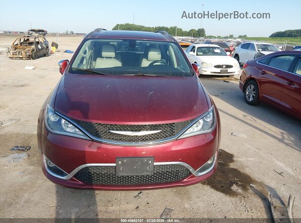 2C4RC1GG9HR509545 2017 CHRYSLER PACIFICA Maroon ხელსაწყოთა პანელის ხედი