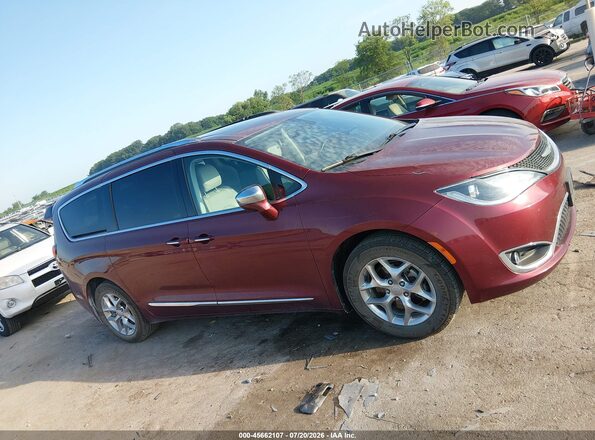 2C4RC1GG9HR509545 2017 CHRYSLER PACIFICA Maroon უკანა სალონის ხედი