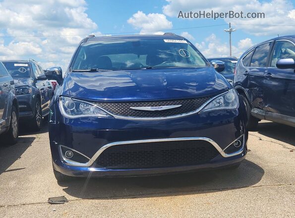 2C4RC1GG9JR314597 2018 CHRYSLER PACIFICA Синий Вид спереди