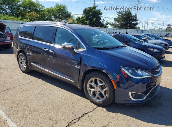2C4RC1GG9JR314597 2018 CHRYSLER PACIFICA Синий Передняя правая четверть