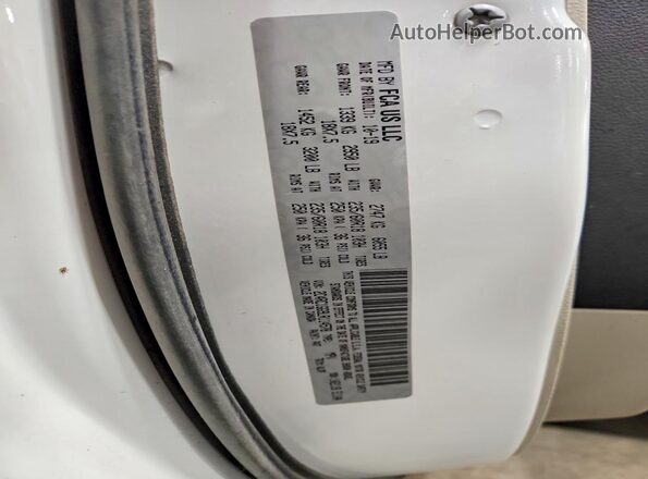 2C4RC1GG9LR114578 2020 CHRYSLER PACIFICA White სალონის 360-გრადუსიანი ხედი