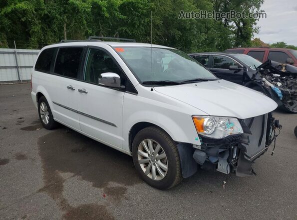 2C4RC1GGXGR113607 2016 CHRYSLER TOWN Белый Передняя правая четверть