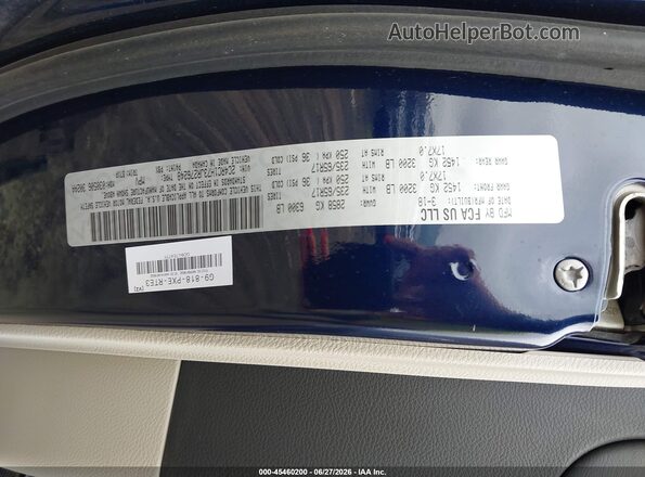2C4RC1H73JR276248 2018 CHRYSLER PACIFICA Синий Вид подкапотного пространства