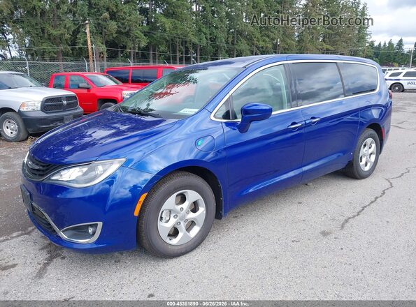 2C4RC1H75JR276249 2018 CHRYSLER PACIFICA Blue წინა მარცხენა ხედი სამი მეოთხედიდან