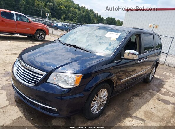 2C4RC1JG5GR159693 2016 CHRYSLER TOWN & COUNTRY Blue წინა მარცხენა ხედი სამი მეოთხედიდან