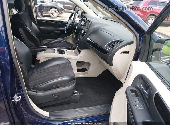 2C4RC1JG5GR159693 2016 CHRYSLER TOWN & COUNTRY Blue წინა სალონის ხედი