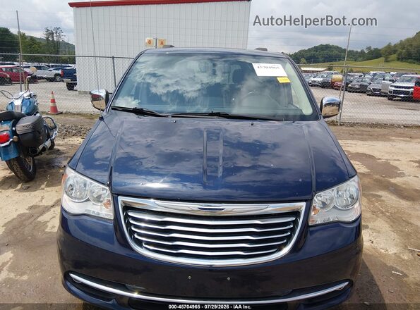 2C4RC1JG5GR159693 2016 CHRYSLER TOWN & COUNTRY Blue ხელსაწყოთა პანელის ხედი