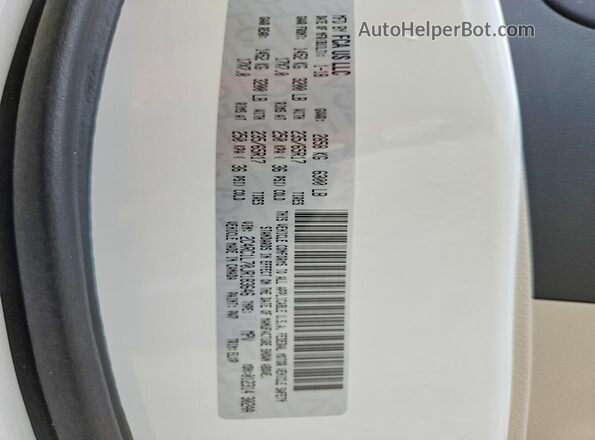 2C4RC1L70JR183646 2018 CHRYSLER PACIFICA White Widok naklejki z numerem VIN