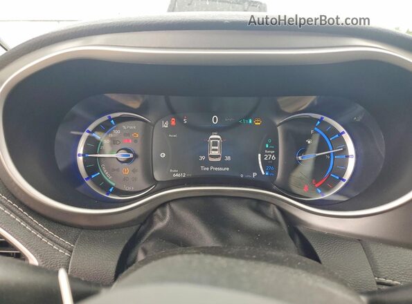 2C4RC1L73NR155975 2022 CHRYSLER PACIFICA Black ხელსაწყოთა პანელის ხედი