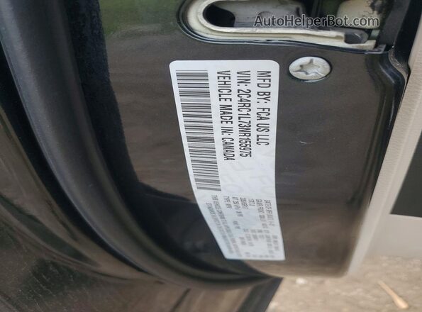 2C4RC1L73NR155975 2022 CHRYSLER PACIFICA Black VIN კოდის სტიკერის ხედი