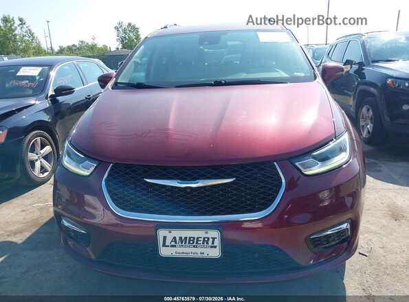 2C4RC1L74MR591667 2021 CHRYSLER PACIFICA Red Սարքավորումների վահանակի տեսք