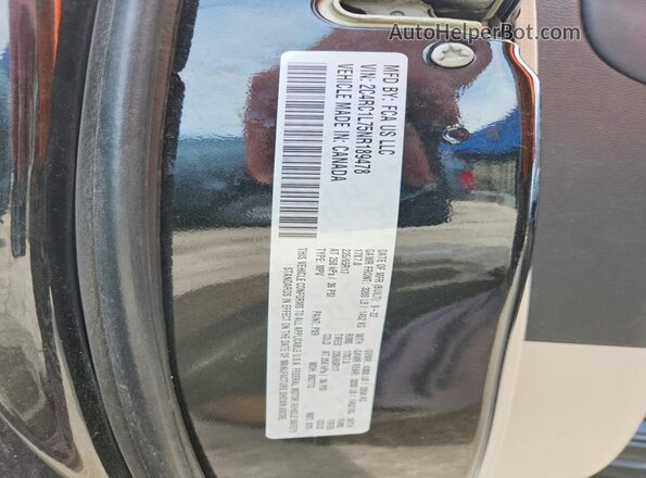 2C4RC1L75NR189478 2022 CHRYSLER PACIFICA Black Vista interior de 360 grados