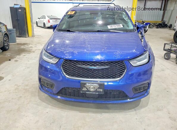 2C4RC1L77MR536274 2021 CHRYSLER PACIFICA Синий Вид спереди