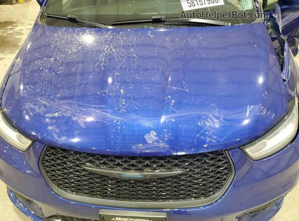 2C4RC1L77MR536274 2021 CHRYSLER PACIFICA Синий Вид подкапотного пространства