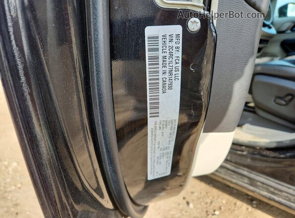 2C4RC1L77NR147930 2022 CHRYSLER PACIFICA Черный Панорамный вид салона 360°