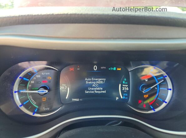 2C4RC1L78NR174148 2022 CHRYSLER PACIFICA Коричневый Вид щитка приборов