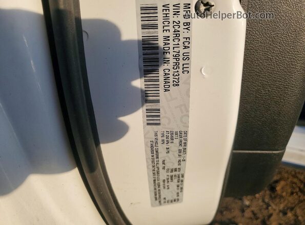 2C4RC1L79PR513728 2023 CHRYSLER PACIFICA Two Tone VIN კოდის სტიკერის ხედი