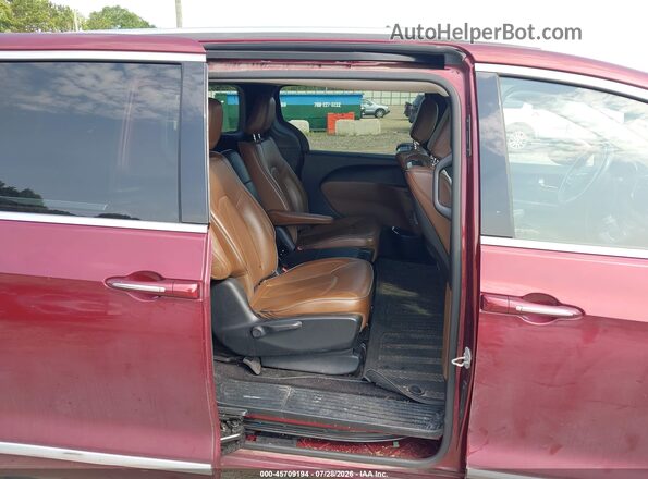 2C4RC1N70JR169324 2018 CHRYSLER PACIFICA Red Widok naklejki z numerem VIN