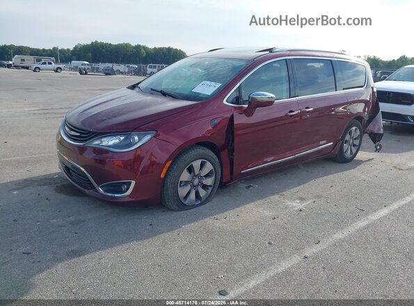 2C4RC1N72JR213162 2018 CHRYSLER PACIFICA Maroon Передня ліва чверть