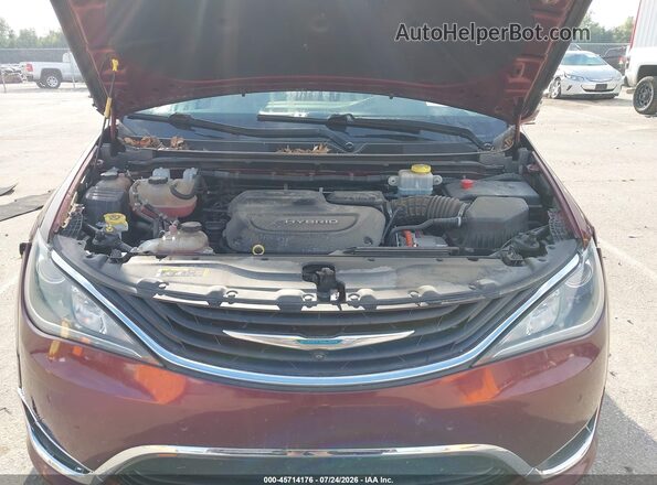 2C4RC1N72JR213162 2018 CHRYSLER PACIFICA Maroon Вид ззаду