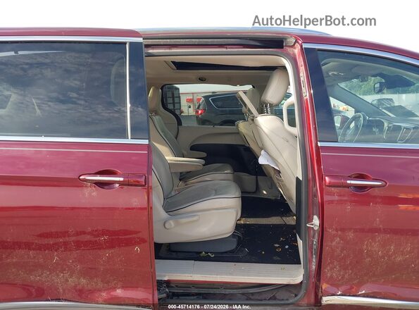 2C4RC1N72JR213162 2018 CHRYSLER PACIFICA Maroon Вид наклейки з VIN-кодом