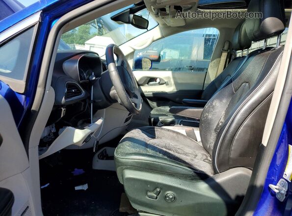 2C4RC1N76JR359466 2018 CHRYSLER PACIFICA Blue წინა სალონის ხედი