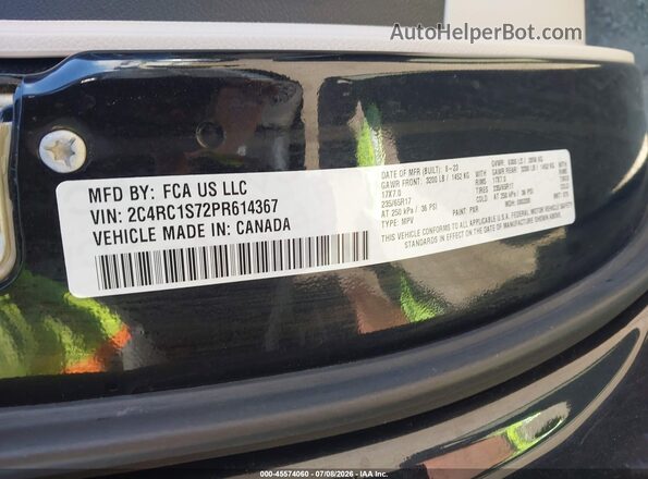 2C4RC1S72PR614367 2023 CHRYSLER PACIFICA Черный Вид подкапотного пространства