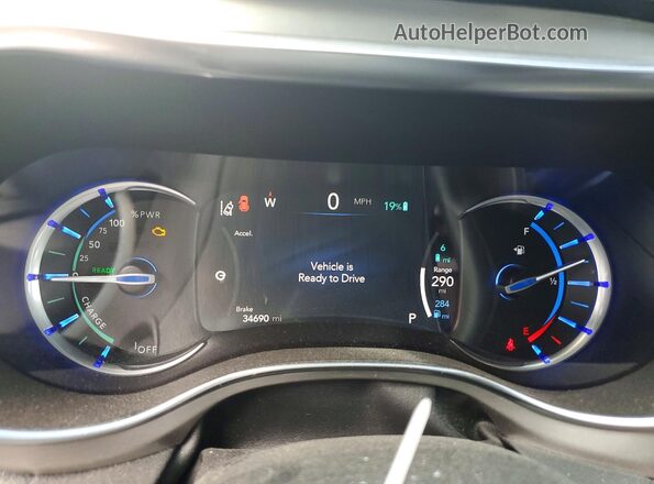 2C4RC1S73NR210846 2022 CHRYSLER PACIFICA Silver Вид щитка приладів