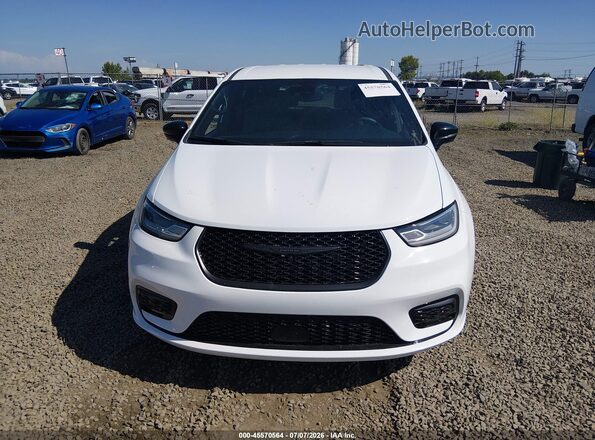 2C4RC1S77RR112019 2024 CHRYSLER PACIFICA White Вид щитка приладів