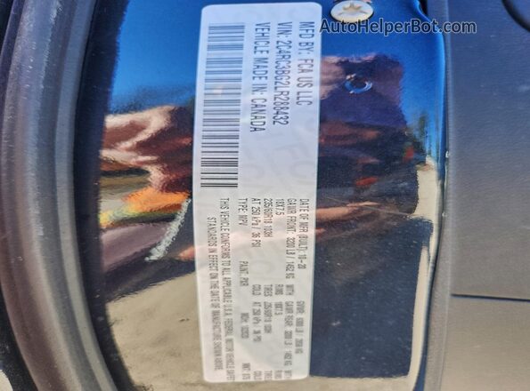2C4RC3BG2LR288432 2020 CHRYSLER PACIFICA Black VIN sticker view
