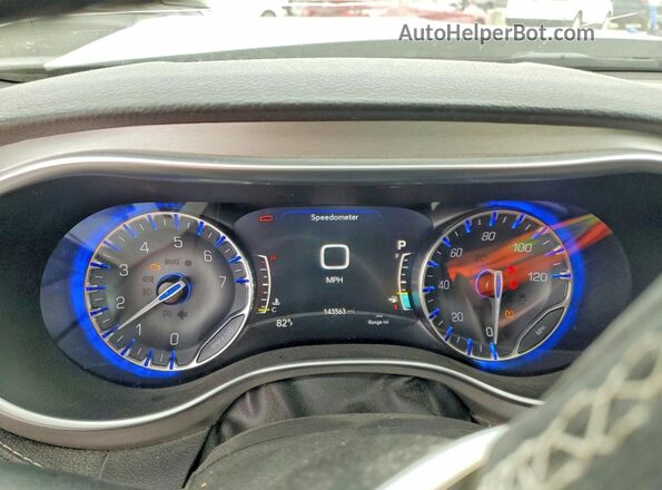 2C4RC3GG1MR536857 2021 CHRYSLER PACIFICA Black ხელსაწყოთა პანელის ხედი